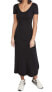 Фото #1 товара Vitamin A 293007 Women Catalina Tee Dress Black Organic Rib Size S