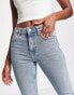 Женские джинсы Topshop Straight Jeans mit ausgeblichener, grauer Waschung Белый, W34 L32 - фото #3