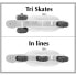 MDCHEN 2 in 1 Inline-Skates mit drei Rdern Gre 27-30 SKIDS CONTROL