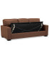 Фото #38 товара Ennia 82" Leather Queen Sleeper Sofa, Created for Macy's