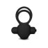 Фото #2 товара Эрекционное кольцо с вибрацией и стимулятором клитора LOVETOY Power Clit Duo Black