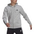 [H12214] Mens Adidas Essentials Doubleknit Cut 3-Stripes Full-Zip Hoodie