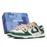 Фото #1 товара Кроссовки мужские Nike Dunk Low Retro кожаные бело-зеленые