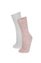 Фото #1 товара Носки Defacto Kadın Cotton Socks 2 Pack