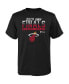 Фото #3 товара Футболка для малышей Fanatics черная Miami Heat 2023 NBA Финалы ростер