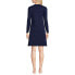 ფოტო #2 პროდუქტის Women's Cotton Interlock Long Sleeve Above the Knee Nightgown