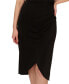 Women's Halter Crossover-Hem Sleeveless Sheath Dress