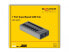 Фото #5 товара Delock 63669 - USB 3.2 Gen 1 (3.1 Gen 1) Type-B - USB 3.2 Gen 1 (3.1 Gen 1) Type-A - 5000 Mbit/s - Grey - Aluminium - 1 m