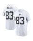 Фото #1 товара Men's Darren Waller White Las Vegas Raiders Player Name and Number T-shirt