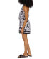 Фото #3 товара Women's Printed Twist-Neck Short Halter Dress