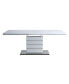 Фото #4 товара Kameryn Dining Table with Butterfly Leaf, White High Gloss Finish