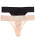 Фото #1 товара Dkny 2Pk Stretch Thong Women's