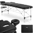 Фото #1 товара Stół łóżko do masażu przenośne składane Bordeux Black do 180 kg czarne