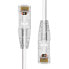 Фото #2 товара ProXtend Ultra Slim CAT6 U/UTP CU LSZH Ethernet Cable White 25CM - 0.25 m - Cat6 - U/UTP (UTP) - RJ-45 - RJ-45