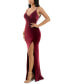 Фото #5 товара Juniors' Side-Slit Low-Back Jersey Gown