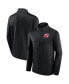 ფოტო #1 პროდუქტის Men's Black New Jersey Devils Authentic Pro Rink Fleece Full-Zip Jacket