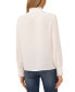 Фото #2 товара Women's Lace Inset Ruffle Collar Shirt