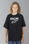 T-Shirt Alpinestars Ride 2.0 Schwarz-Weiß Kinder