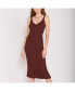 Women's Willa V-Neck Ribbed Midi Dress