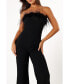 ფოტო #7 პროდუქტის Women's Louise Feather Trim Jumpsuit