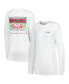 ფოტო #1 პროდუქტის Women's White Alabama Crimson Tide Hand-Drawn Stadium Comfort Colors Oversized Long Sleeve T-shirt