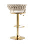 Barhocker FlowerDiana (2er Set) Beige / Gold - фото #9