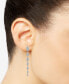 ფოტო #2 პროდუქტის Diamond Cluster Linear Drop Earrings (1 ct. t.w.) in 14k Gold or 14k White Gold, Created for Macy's