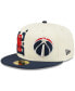 Фото #1 товара Men's Cream, Navy Washington Wizards 2022 NBA Draft 59FIFTY Fitted Hat