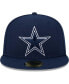 ფოტო #3 პროდუქტის Men's Navy Dallas Cowboys Main Patch 59FIFTY Fitted Hat