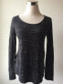 Фото #1 товара INC International Concepts women's Long Sleeve scoop Neck Knit Top Charcoal XS