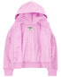 Kid Fleece-Lined Zip-Up Jacket - Pink 6-6X