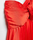 ფოტო #8 პროდუქტის Women's Asymmetrical Pleated Dress