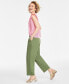 Фото #2 товара Women's Pleated Chino Ankle Pants, Created for Macy's