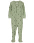 Фото #4 товара Toddler 1-Piece Palm Tree Thermal Footie Pajamas 3T