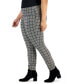 Фото #3 товара Plus Size Houndstooth Pull-On Ponte Pants, Created for Macy's