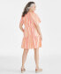 ფოტო #2 პროდუქტის Women's Stripe Split-Neck Tiered Dress, Created for Macy's