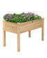 Фото #10 товара Wooden Raised Vegetable Garden Bed Elevated Grow Vegetable Planter