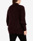 ფოტო #2 პროდუქტის Plus Size Beata High Neck Sweater