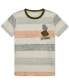 ფოტო #1 პროდუქტის Big Boys Striped Cotton Logo Appliqué T-Shirt