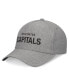 Men's Heather Gray Washington Capitals Elements A-Frame Leather Strapback Hat