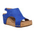 Фото #2 товара Corkys Carley Studded Wedge Womens Blue Casual Sandals 30-5316-ELBL