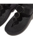 Фото #4 товара Women's Halo Bead-Circle Leather Toe-Post Sandals