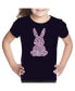 ფოტო #1 პროდუქტის Big Girl's Word Art T-shirt - Easter Bunny