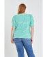 Фото #2 товара Women's Plus Size Stripe Women Knit Shirt