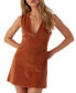 ფოტო #1 პროდუქტის Juniors' Poppy Sleeveless Corduroy Mini Dress