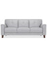Фото #4 товара Ashlinn 84" Pastel Leather Sofa, Created for Macy's