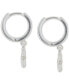 Tri-Tone 3-Pc. Set Crystal & Star Charm Hoop & Threader Earrings