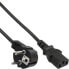 Фото #1 товара InLine power cable - CEE 7/7 angled / 3pin IEC C13 male - 0.3m