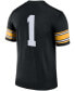 Men's #1 Black Iowa Hawkeyes Team Game Jersey