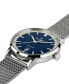 ფოტო #4 პროდუქტის Men's Swiss Intra-Matic Stainless Steel Mesh Bracelet Watch 40mm